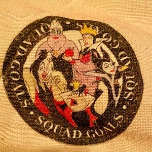 NEW ! SQUAD GOALS LARGE CANVAS BAG W DISNEY VILLAINESS’